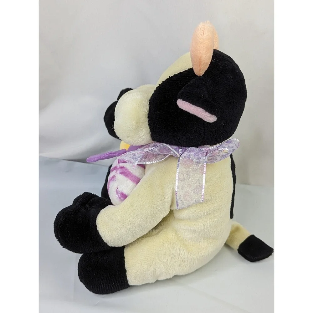 Walmart Cow Bull Plush 8 Inch Purple Bee Insect Black‎ Cream Stuffed Animal Toy